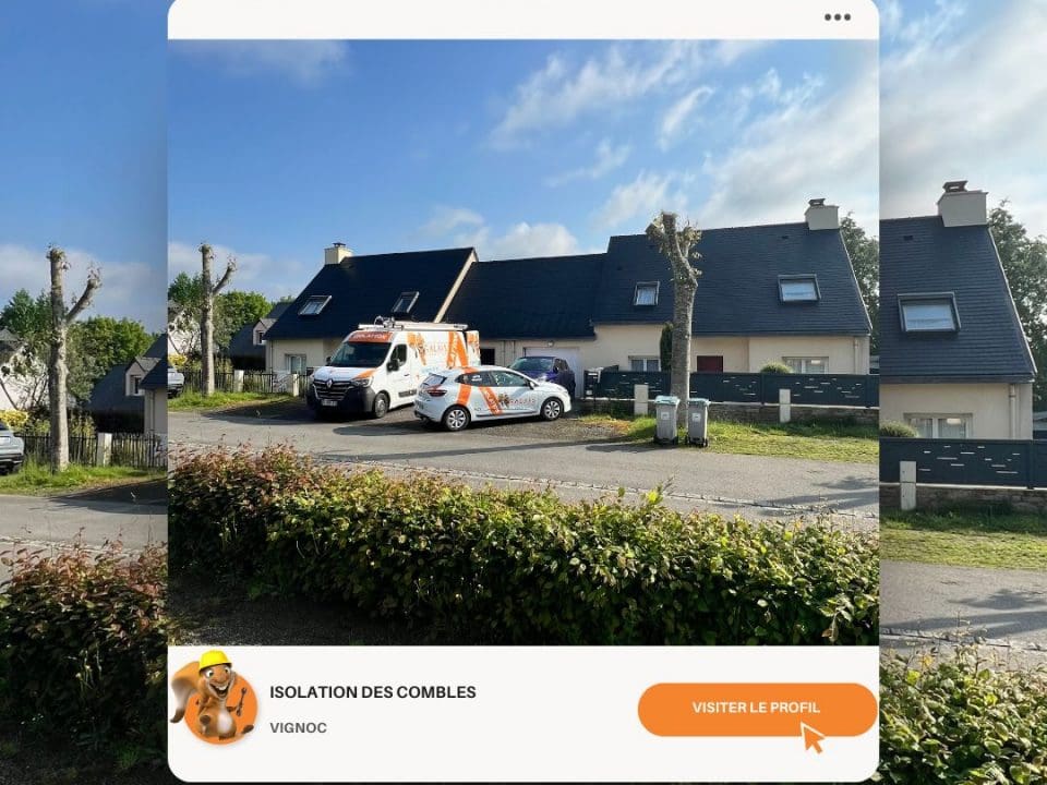 Isolation des peignes à Vignoc pour améliorer le confort thermique et réduire les pertes d'énergie.