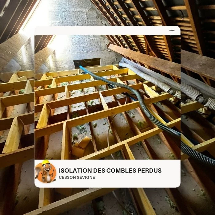 Isolation des combles perdus à Cesson-Sévigné (35) par Galais Isolation, artisan RGE
