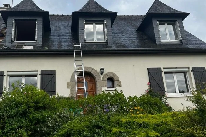 Maison à Rennes (35) où Galais Isolation a isolé les rampants par l'extérieur
